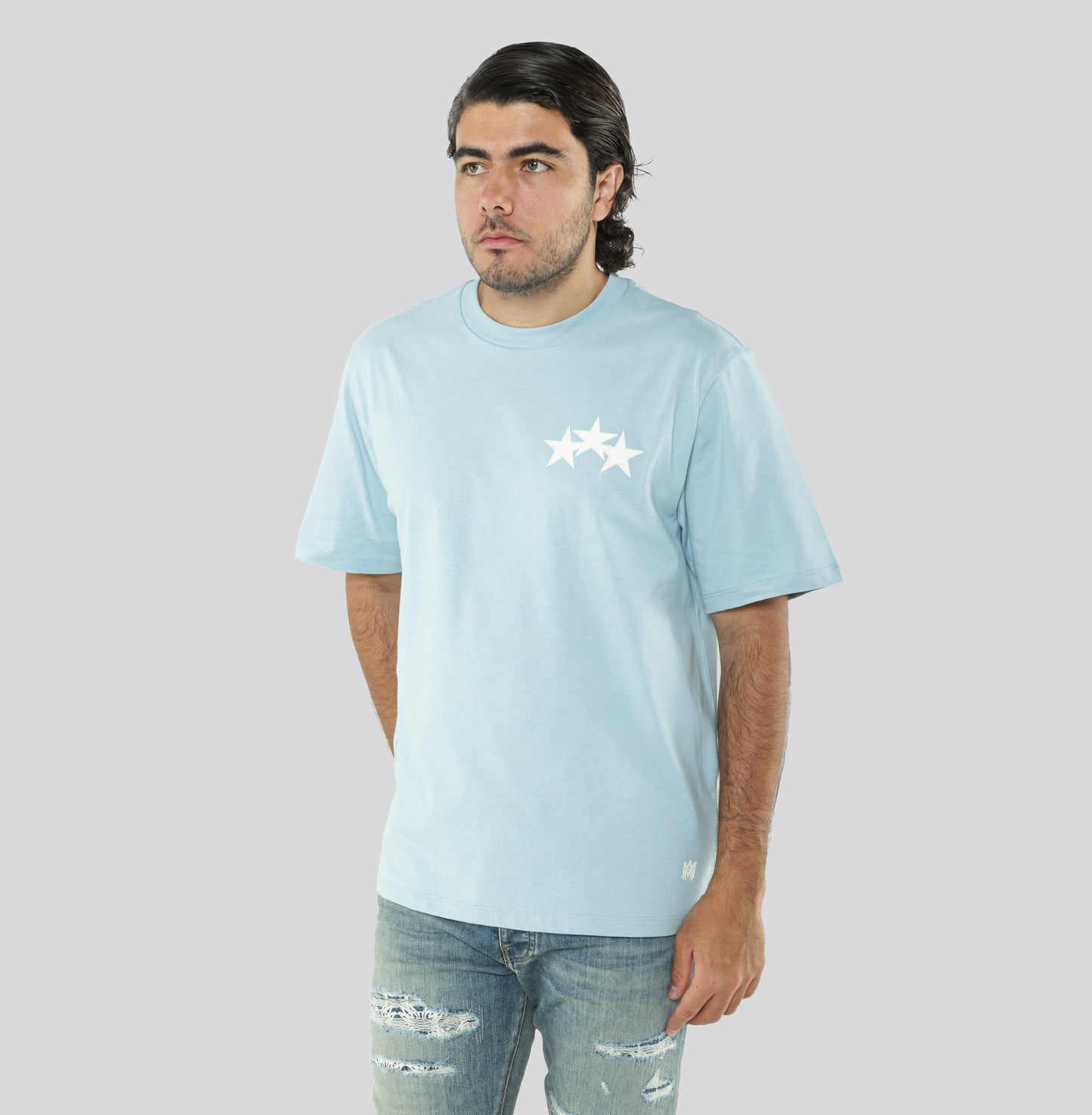 Camiseta Celeste AMIRI Three Star