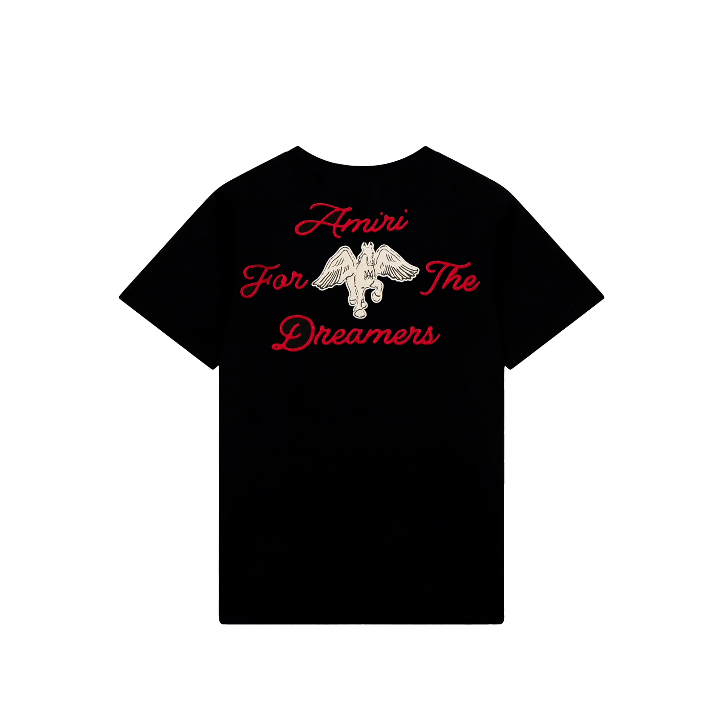 Camiseta Negra AMIRI Embroidered Dreamers