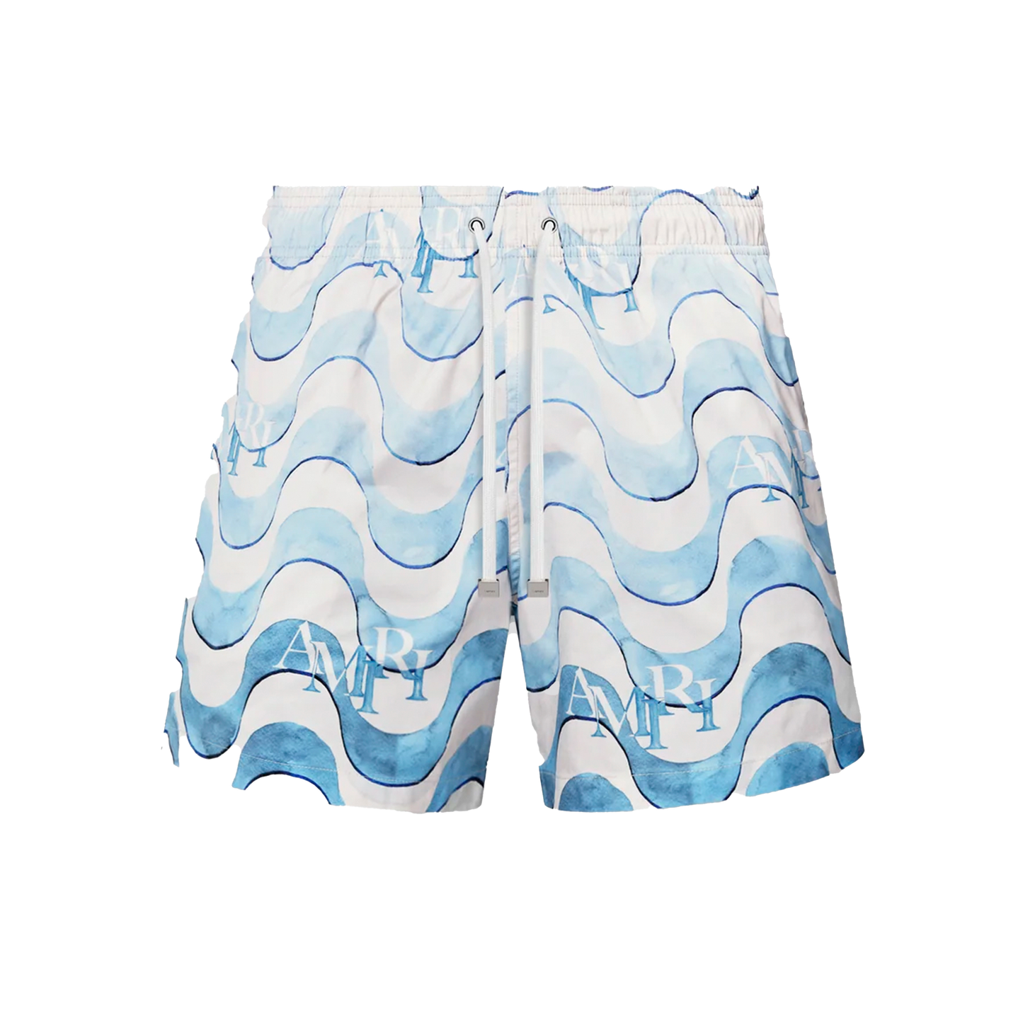 Pantaloneta Azul AMIRI Staggered Wave