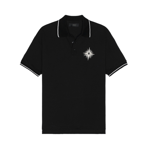 Camiseta Tipo Polo Negro AMIRI Starburst