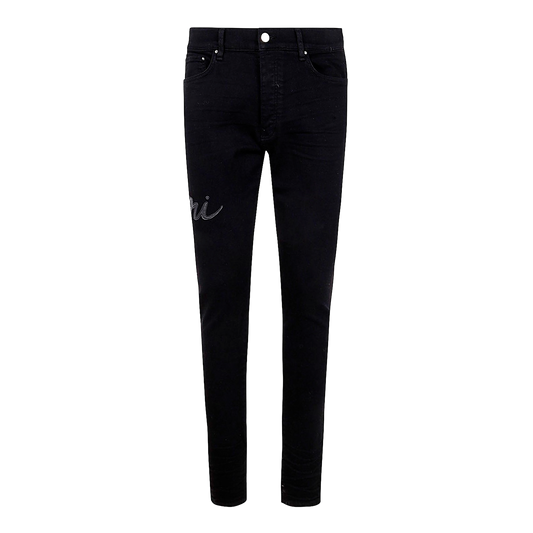 Jeans Negro AMIRI Script Logo Skinny