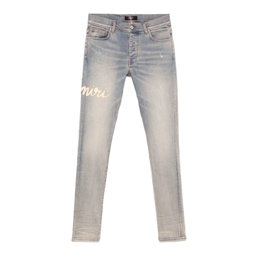 Jeans Denim AMIRI Script Logo Skinny