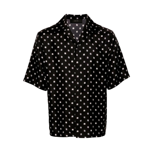 Camisa Negra AMIRI MA Paisley Bowling