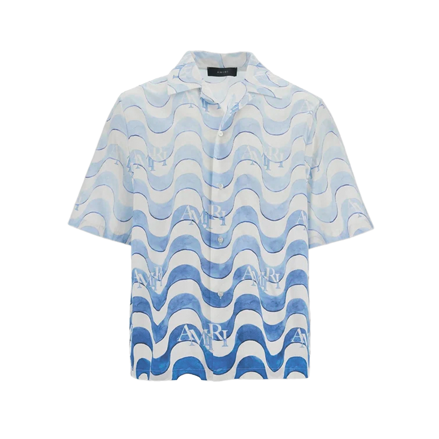 Camisa Azul AMIRI Staggered Wave