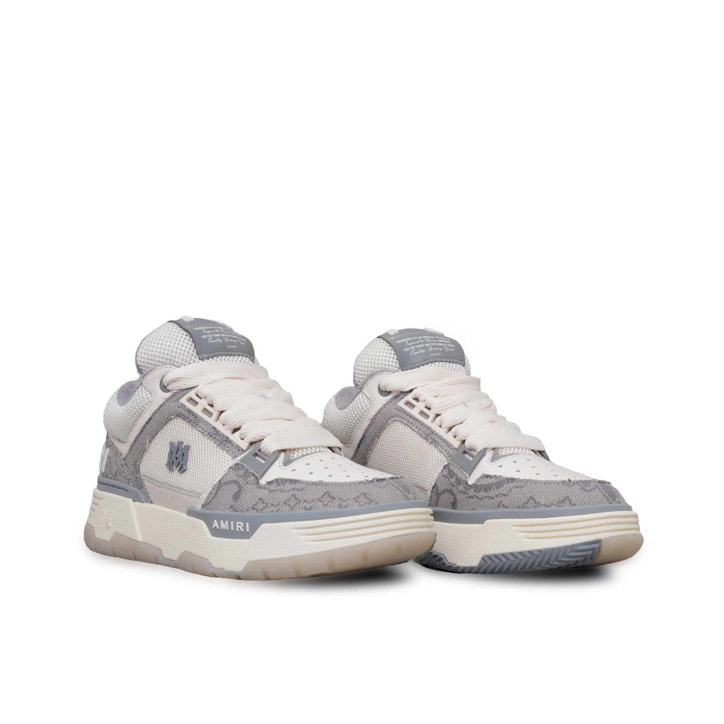 Sneakers Gris AMIRI Bandana Denim MA-1