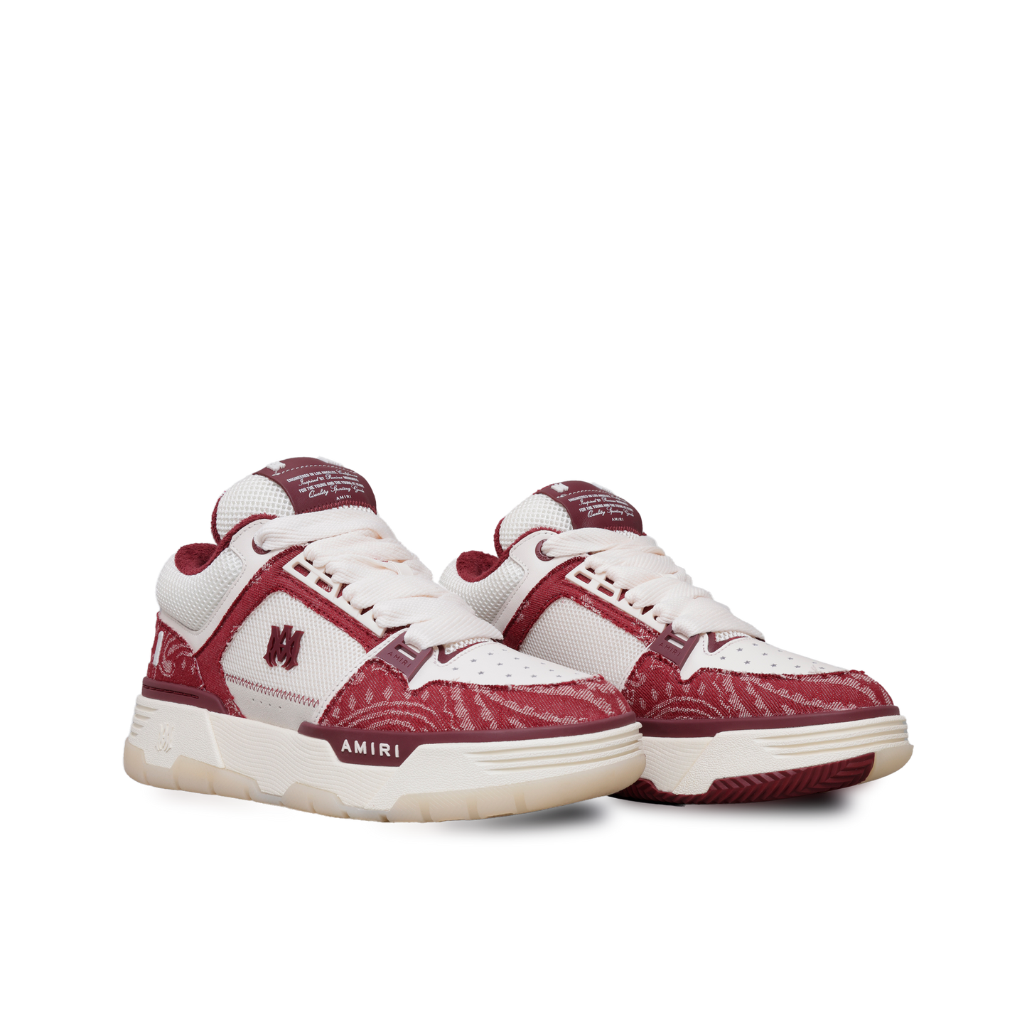 Sneakers Bordeaux AMIRI Bandana Denim MA-1