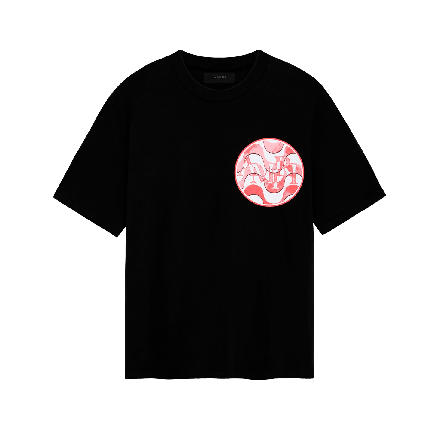 Camiseta Negra AMIRI Staggered Wave