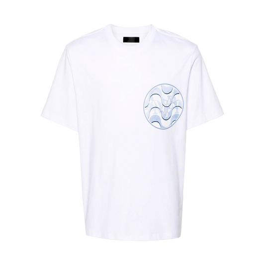 Camiseta Blanca AMIRI Staggered Wave