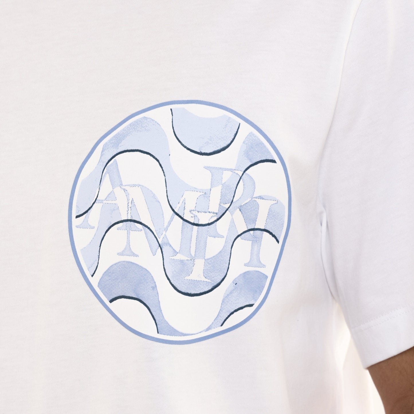 Camiseta Blanca AMIRI Staggered Wave