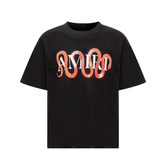 Camiseta Negra AMIRI Snake