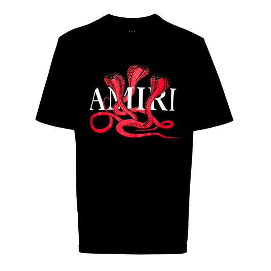 Camiseta Negra AMIRI Snake