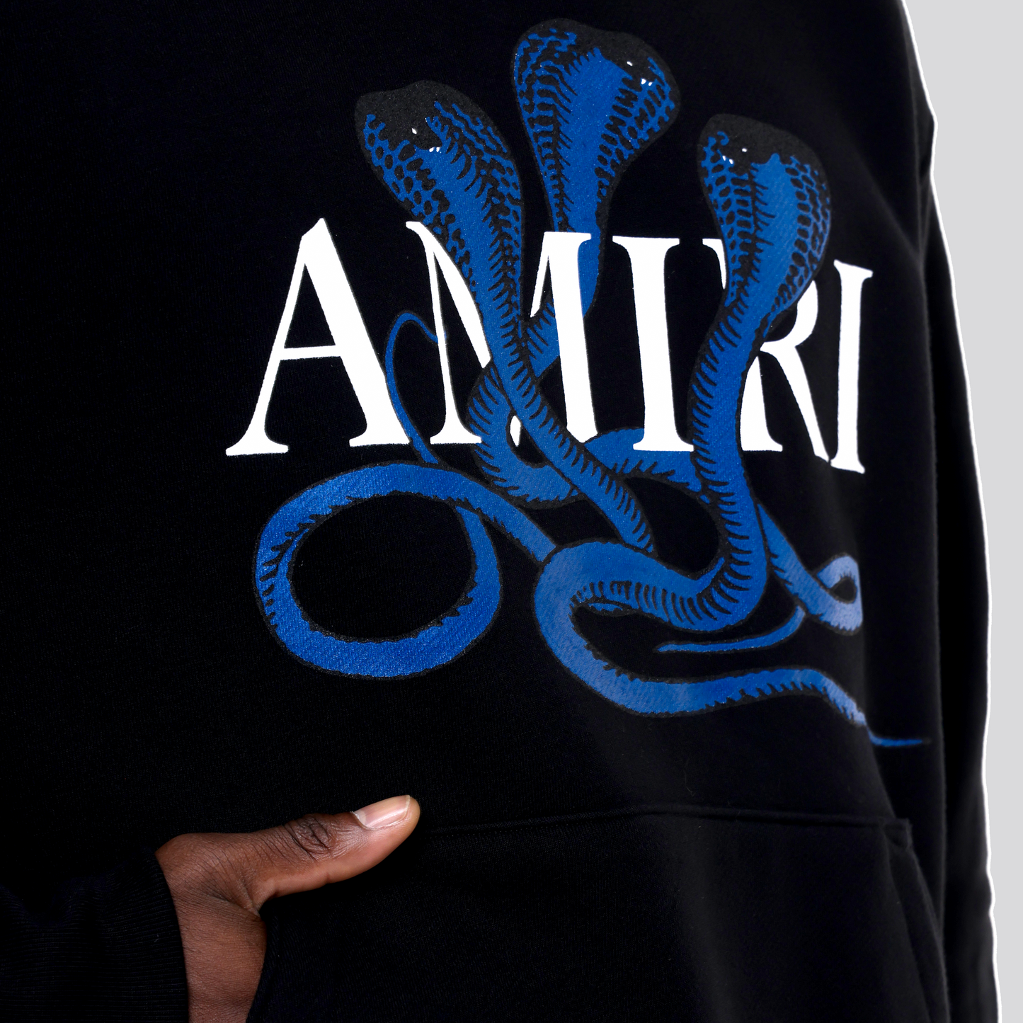 Buzo Negro AMIRI Azul Snake