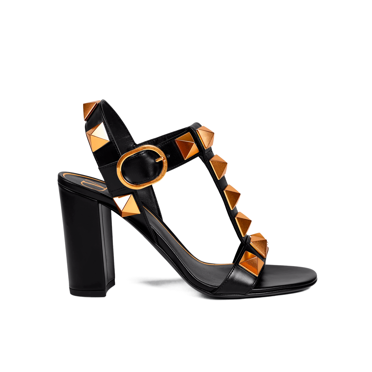 Tacones Negros Valentino Macrorockstud 100 mm