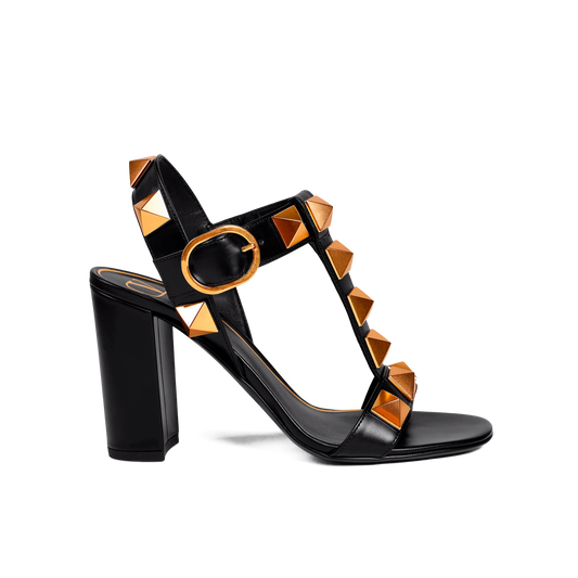 Tacones Negros Valentino Macrorockstud 100 mm