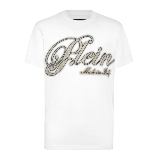 Camiseta Blanca Philipp Plein Strass Signature