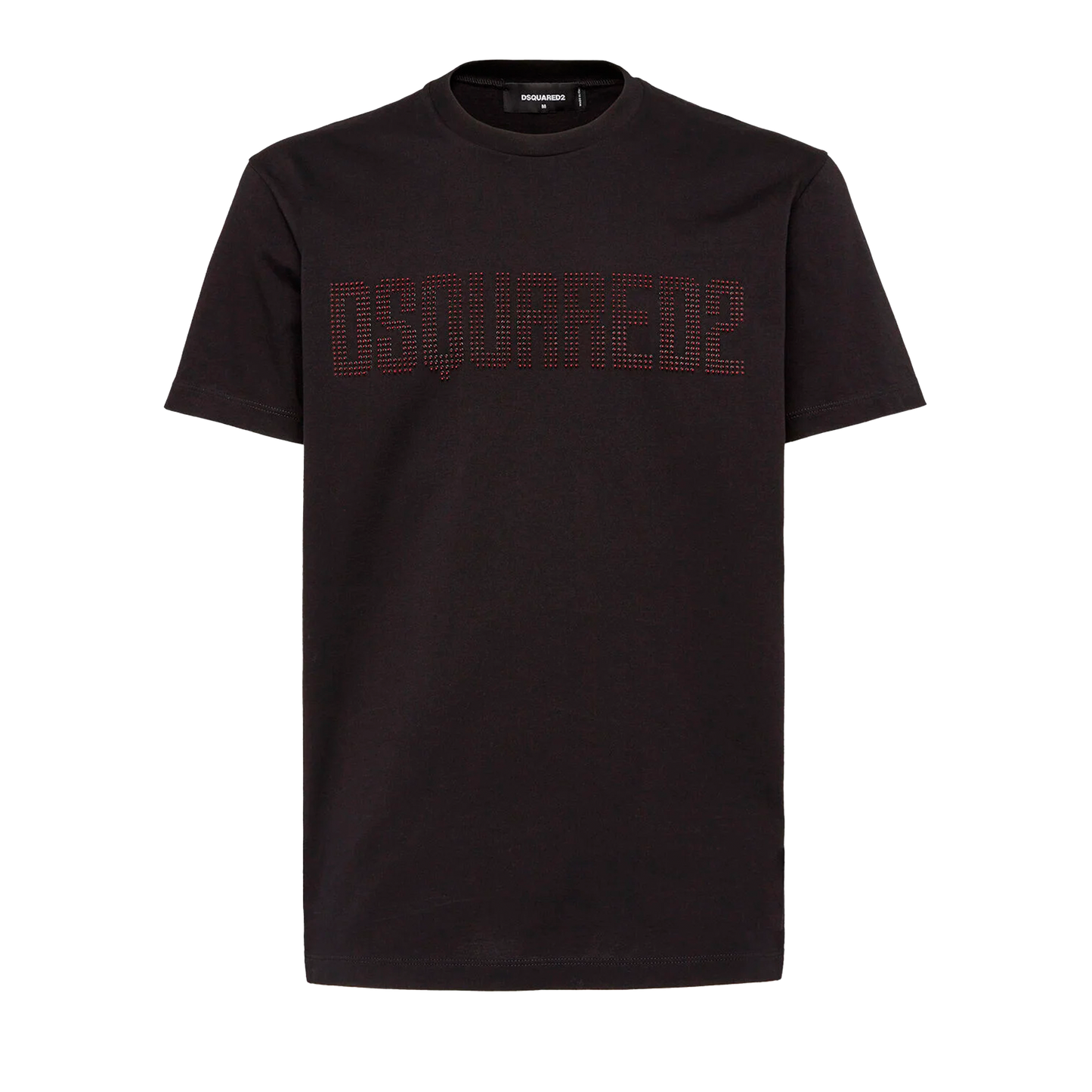 Camiseta Negra Dsquared2 Crystal Logo