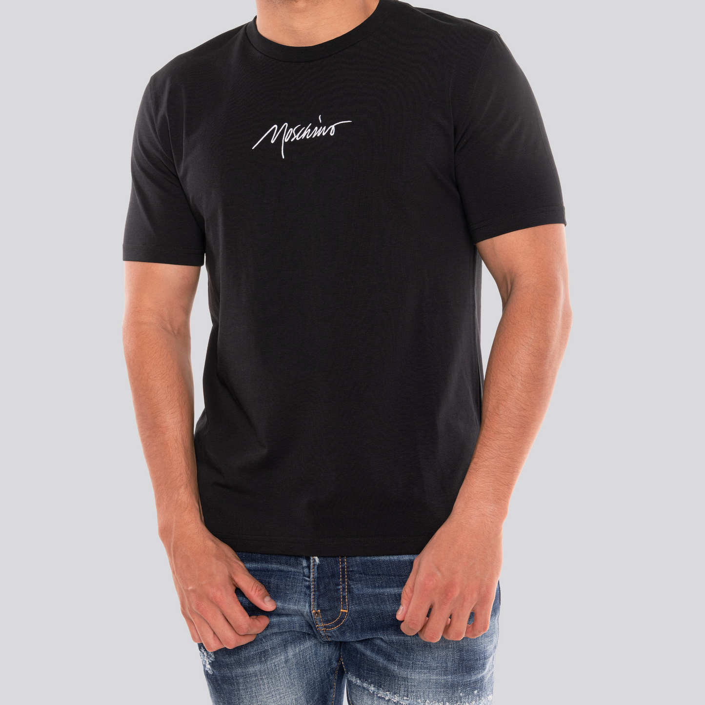 Camiseta Negra Moschino Sign
