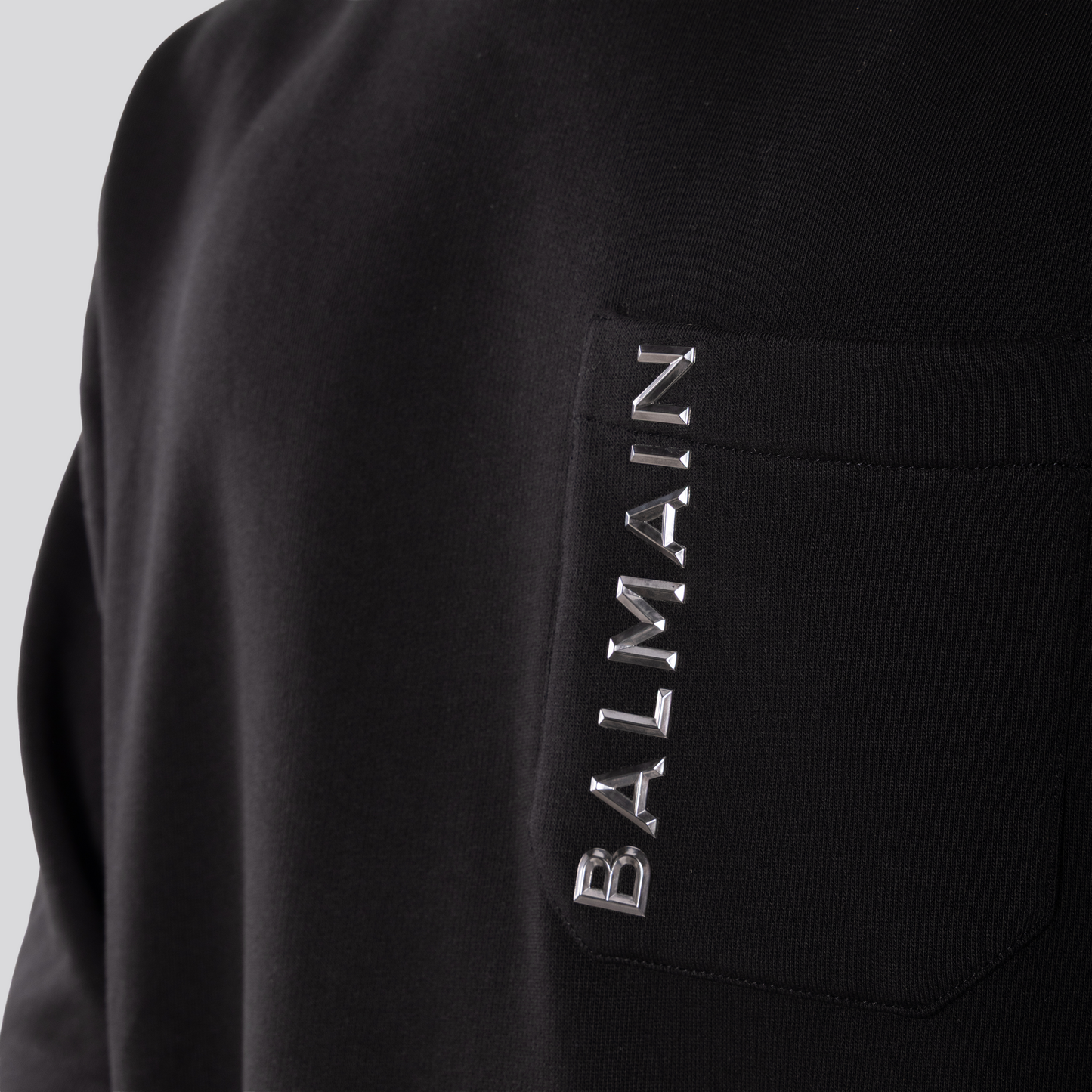 Buzo Negro Balmain Laminato