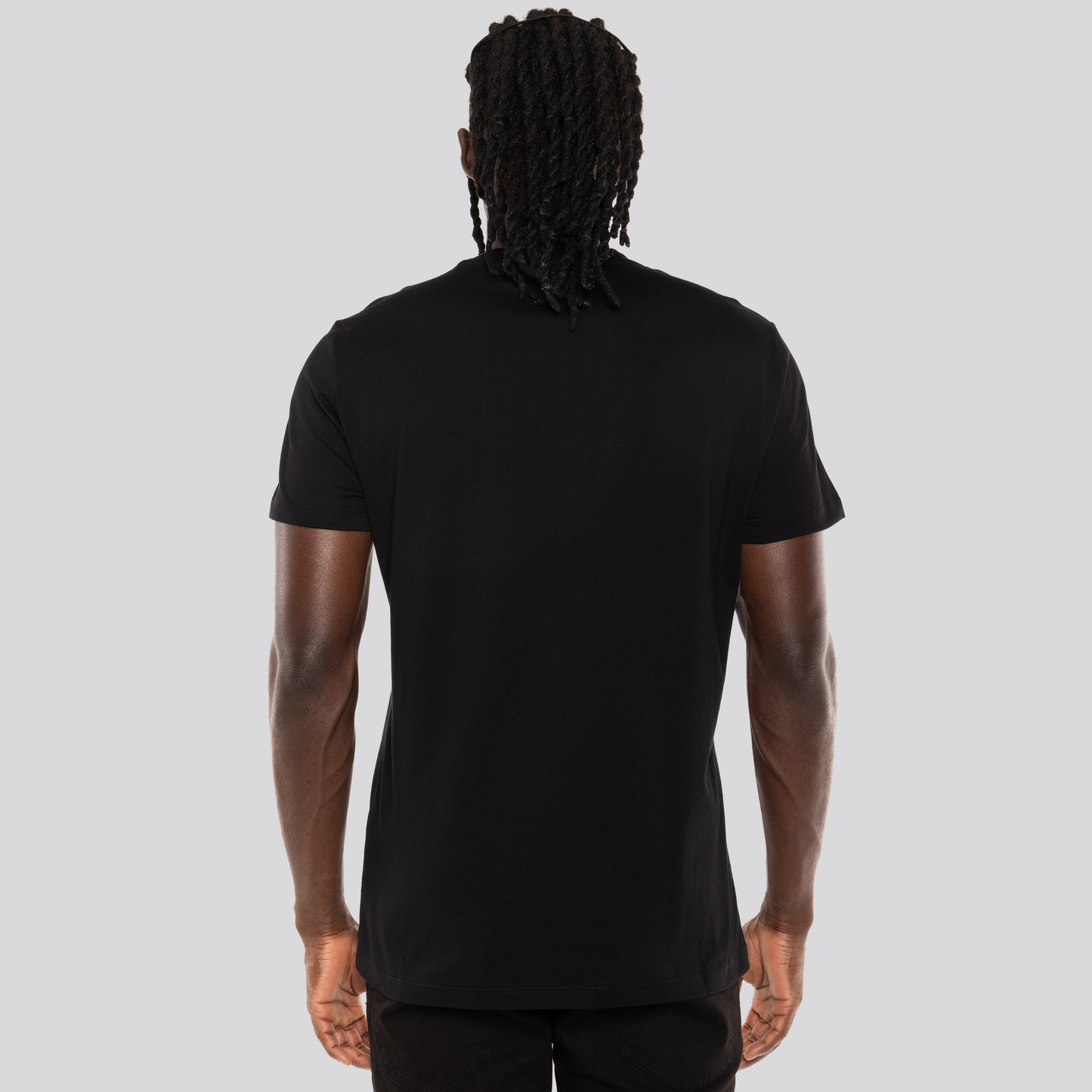 Camiseta Negra Balmain Silver Logo