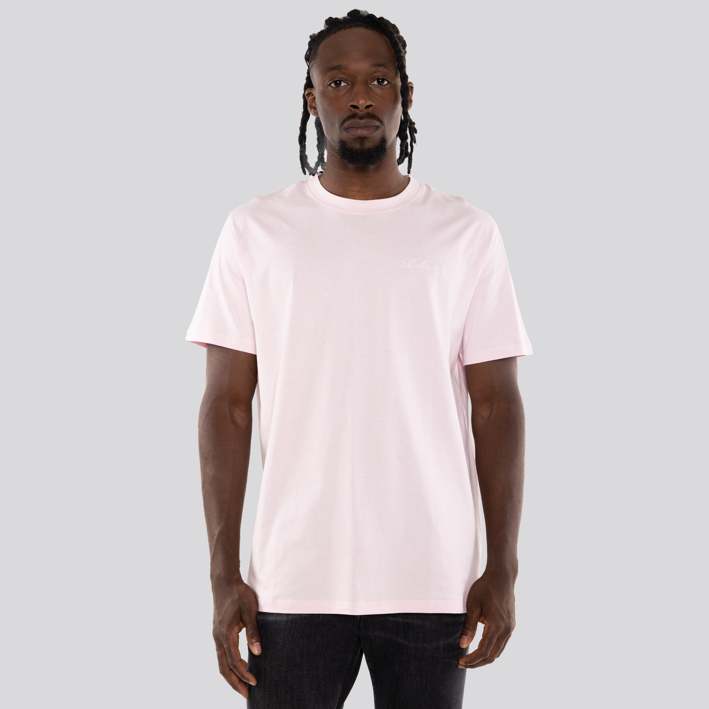 Camiseta Rosada Balmain Signature