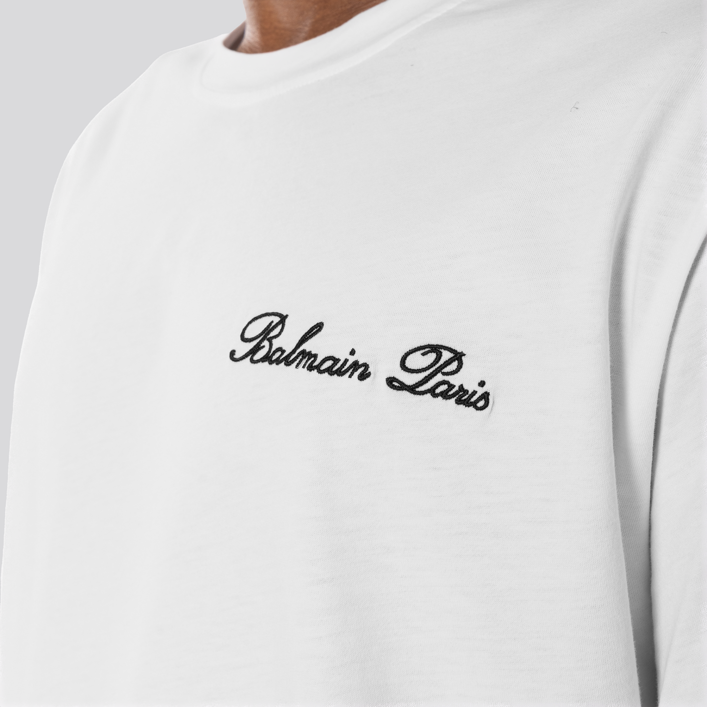 Camiseta Blanca Balmain Signature