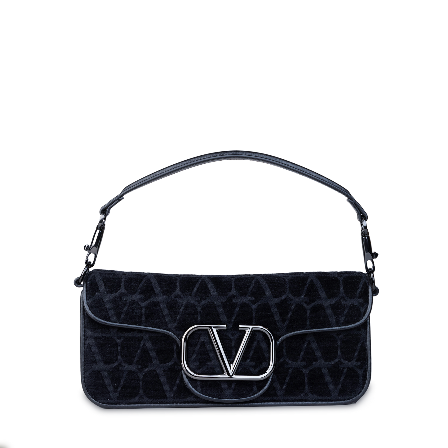 Bolso Negro Valentino Logo Bag