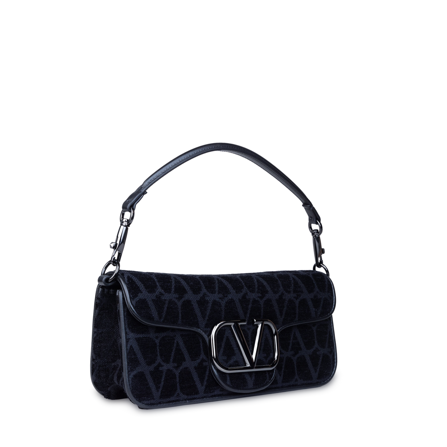 Bolso Negro Valentino Logo Bag