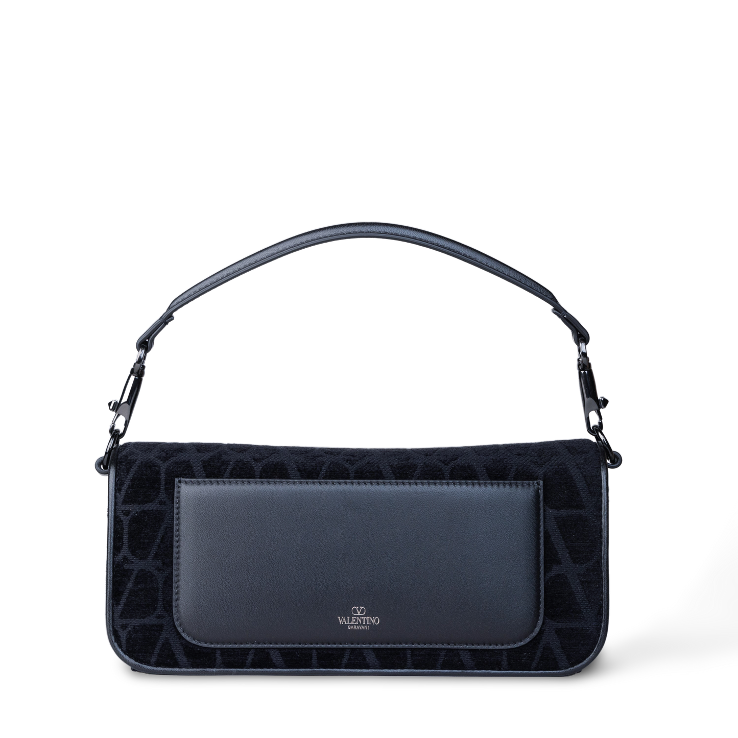 Bolso Negro Valentino Logo Bag