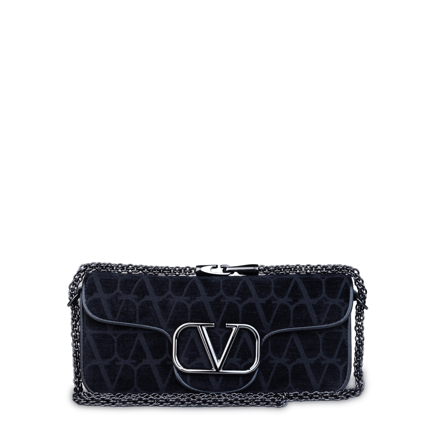 Bolso Negro Valentino Logo Bag