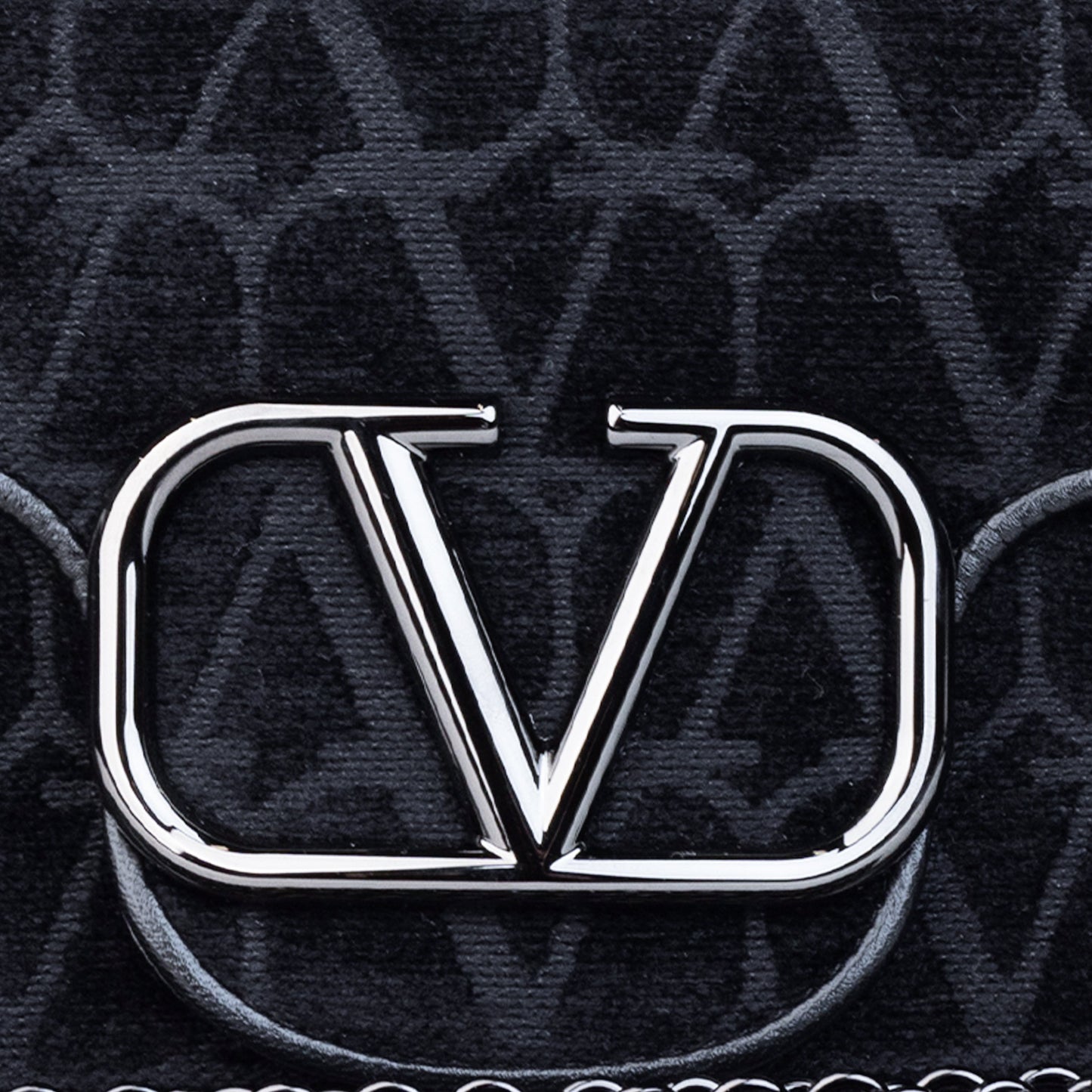 Bolso Negro Valentino Logo Bag