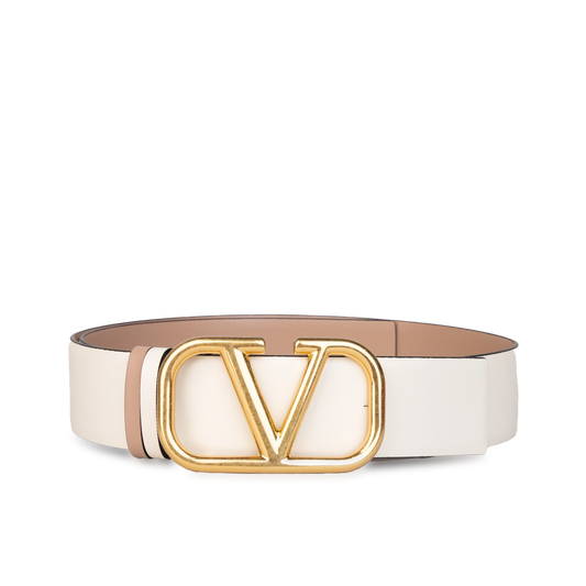 Cinturón Blanco Rose Cannelle Valentino Vlogo