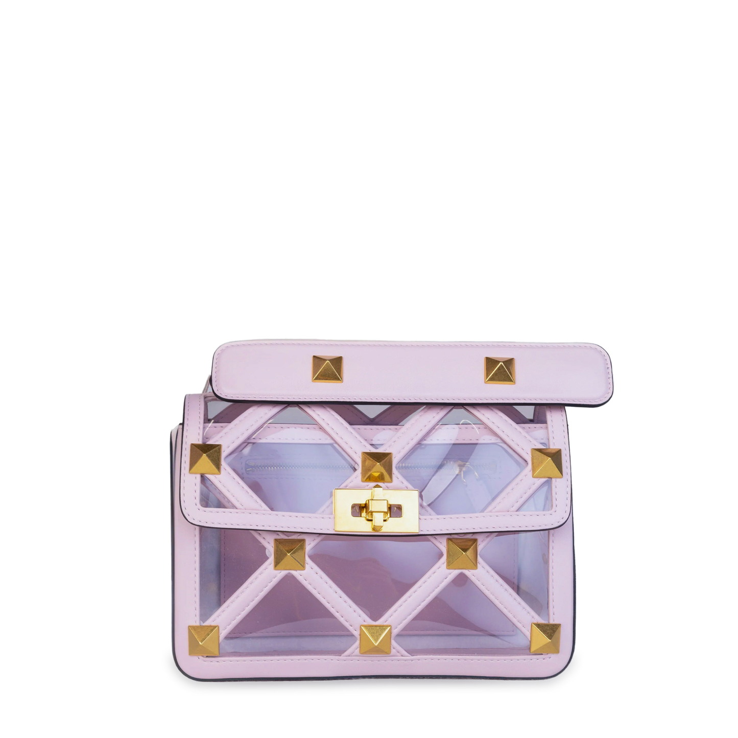 Bolso Lila Valentino Roman Stud Bag