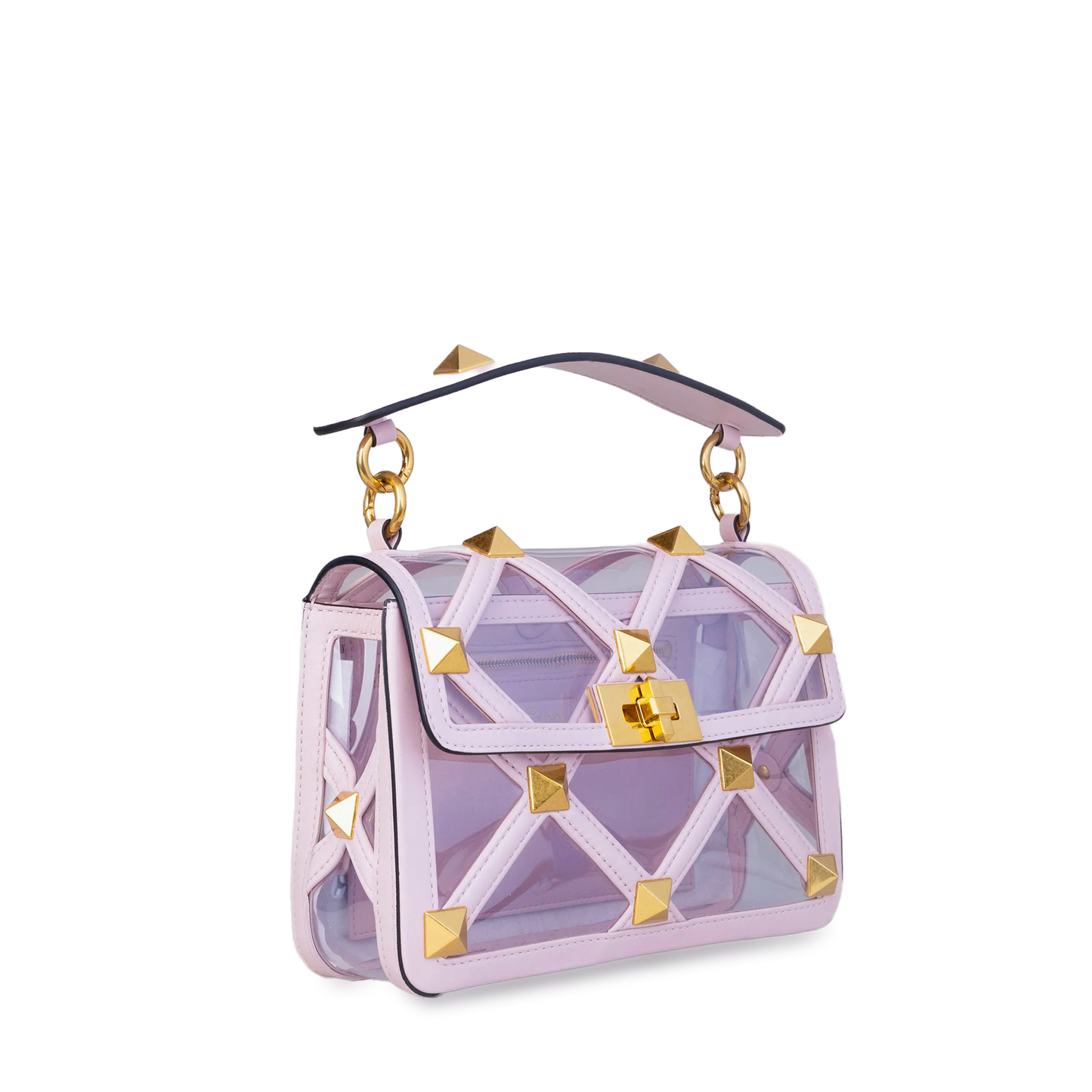 Bolso Lila Valentino Roman Stud Bag