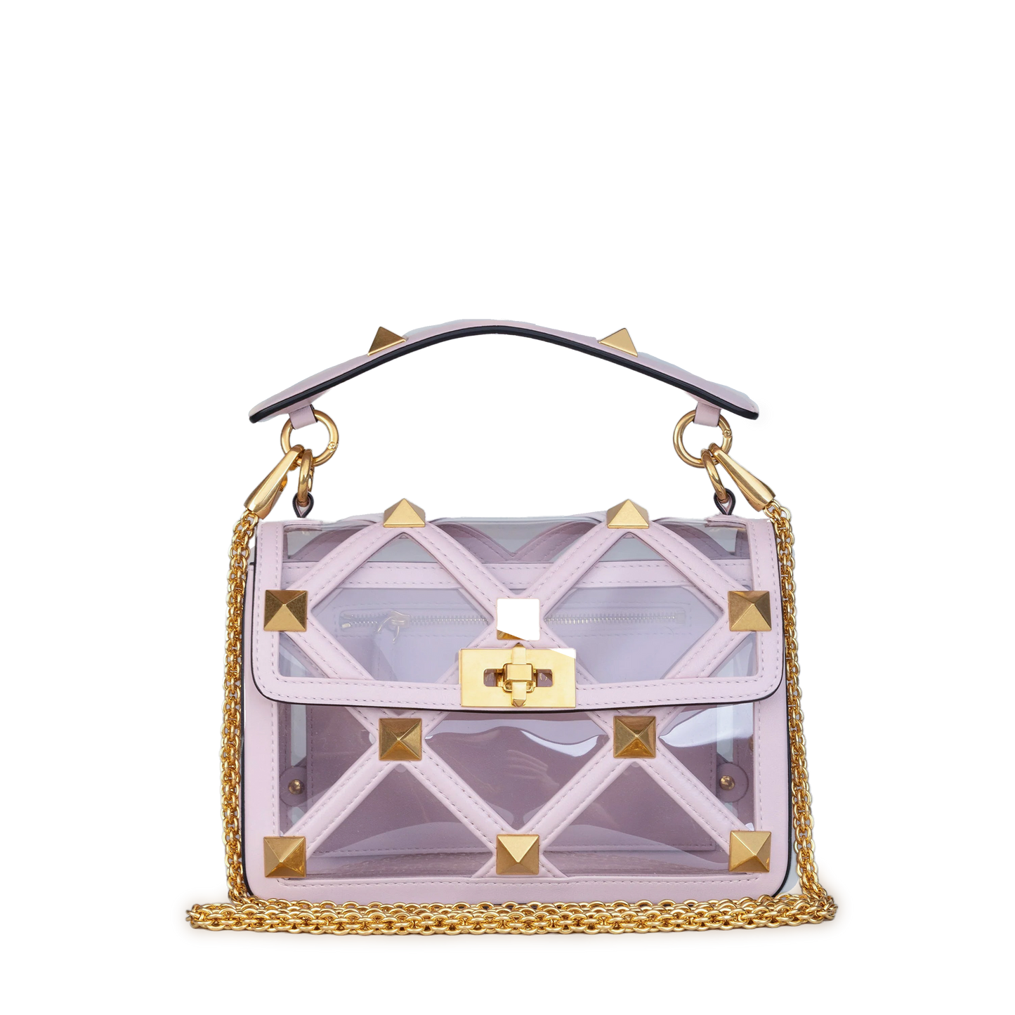 Bolso Lila Valentino Roman Stud Bag