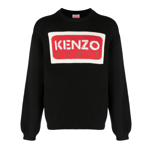 Suéter Negro Kenzo Paris Logo