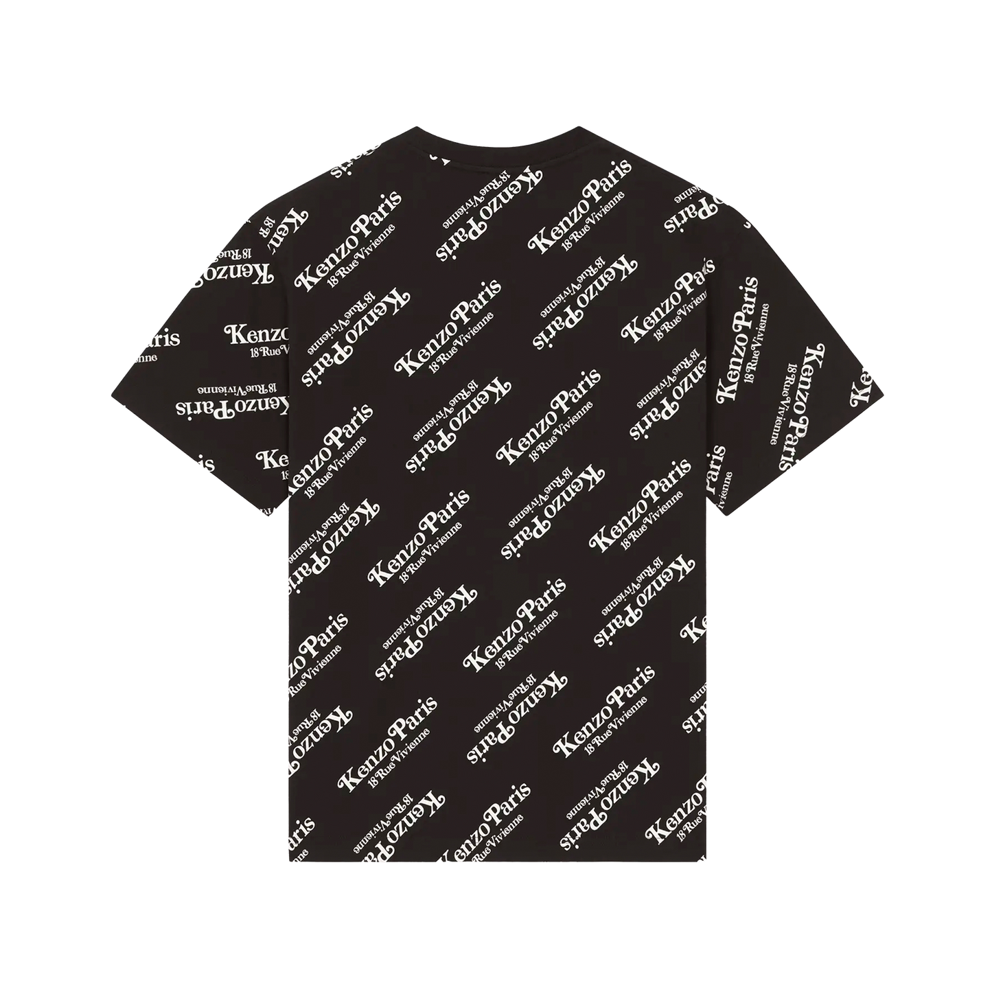 Camiseta Negra Kenzo Paris Multilogo