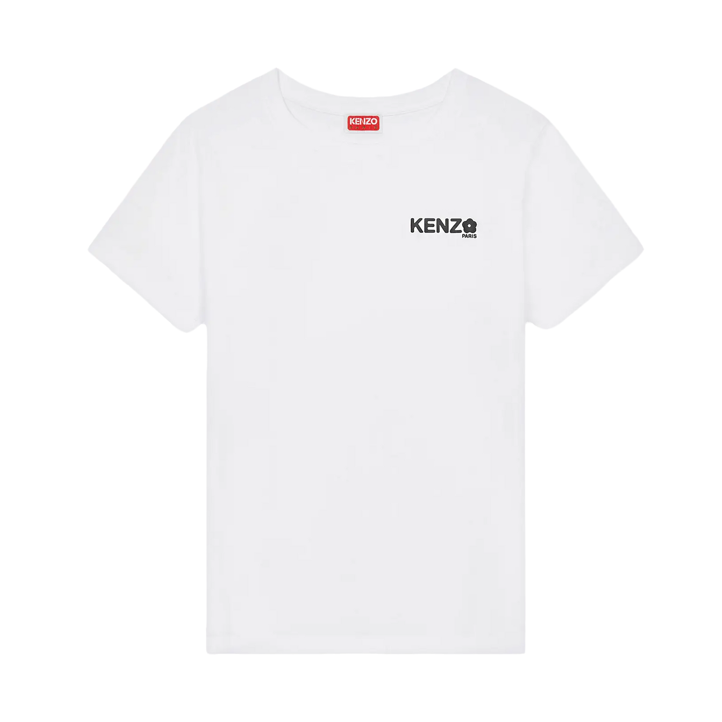 Camiseta Blanca Kenzo Flower Logo