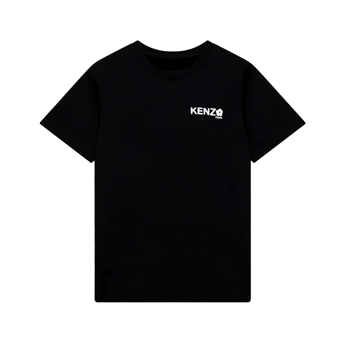 Camiseta Negra Kenzo Flower Logo