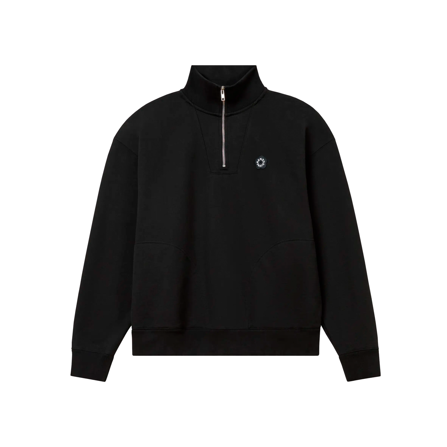 Buzo Negro Kenzo Boke Flower Zip