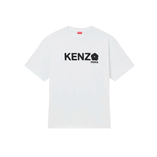 Camiseta Blanca Kenzo Flower Logo