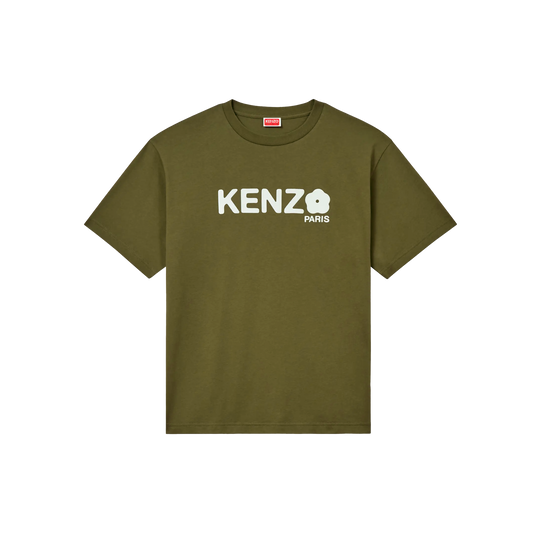 Camiseta Verde Kenzo Flower Logo