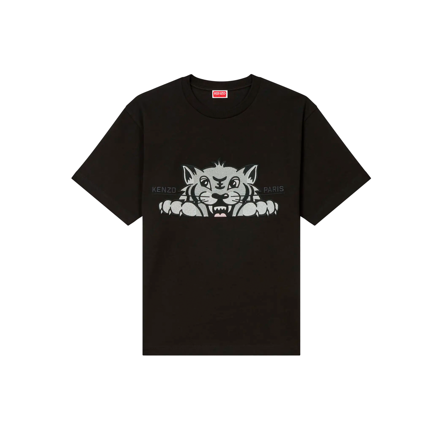 Camiseta Negra Kenzo Paris Tiger
