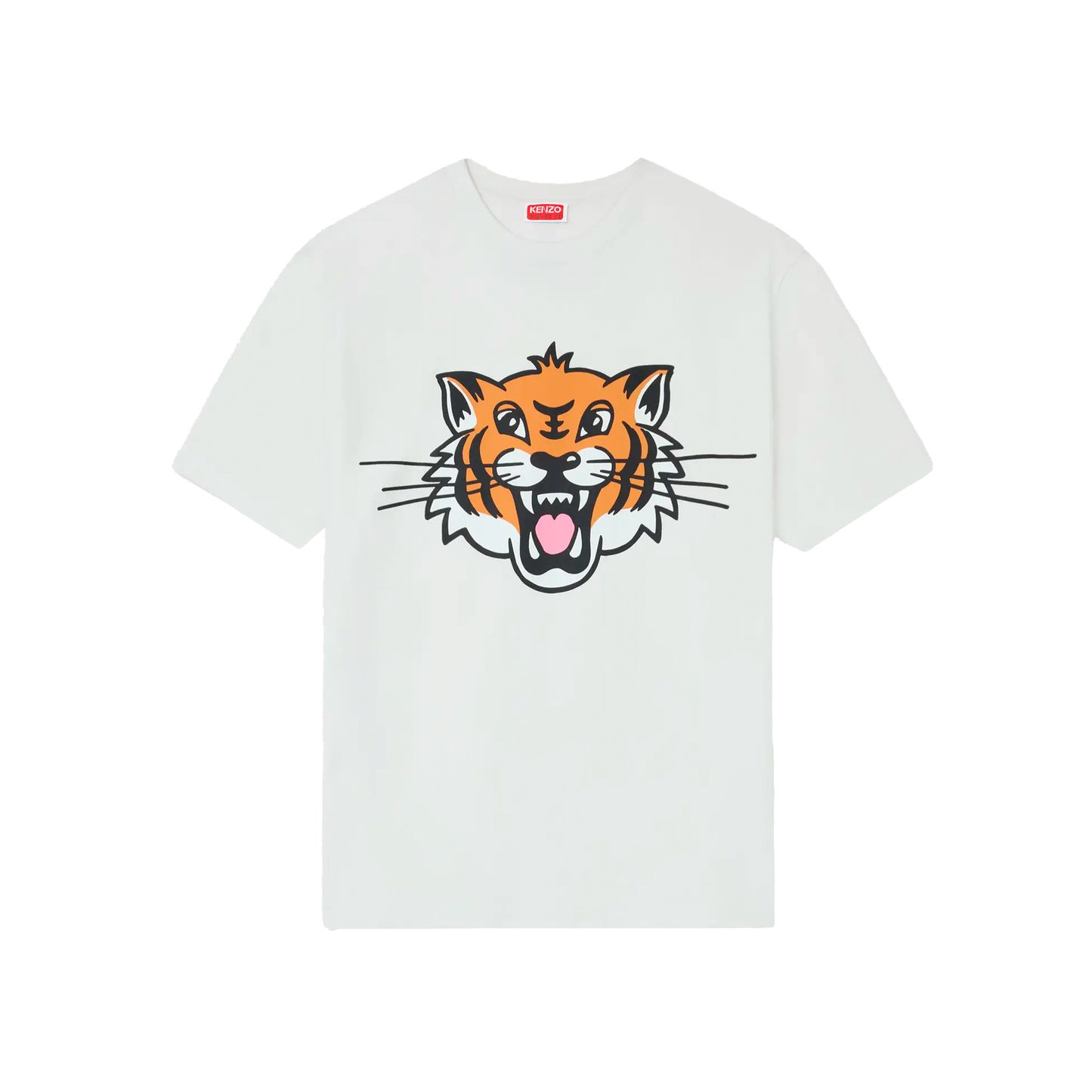 Camiseta Blanca Kenzo Big Tiger