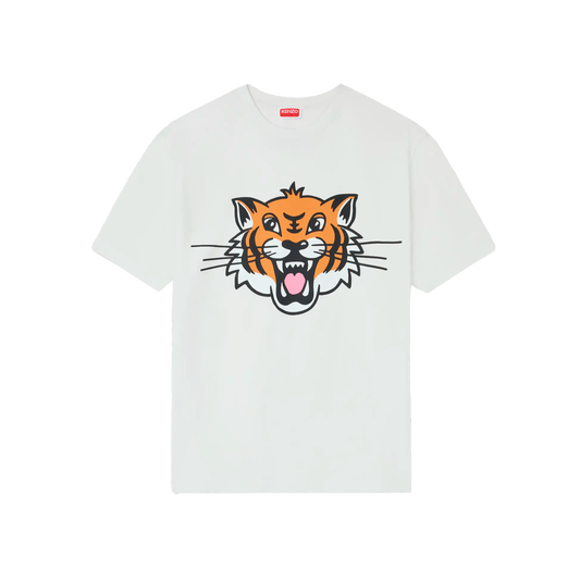Camiseta Blanca Kenzo Big Tiger