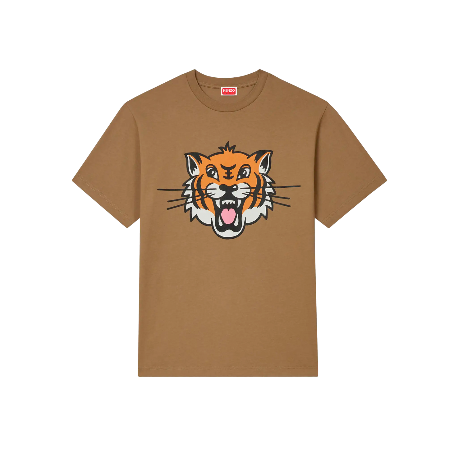 Camiseta Beige Kenzo Big Tiger