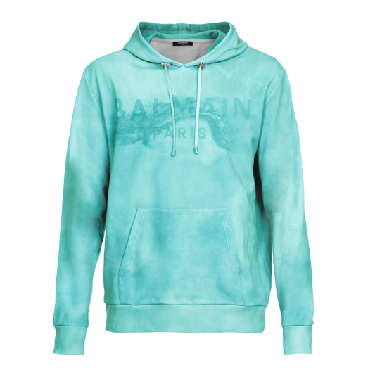Buzo Tipo Hoodie Verde Balmain Desert