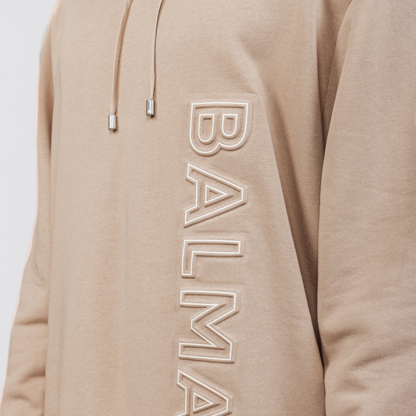 Buzo Tipo Hoodie Beige Balmain Reflect