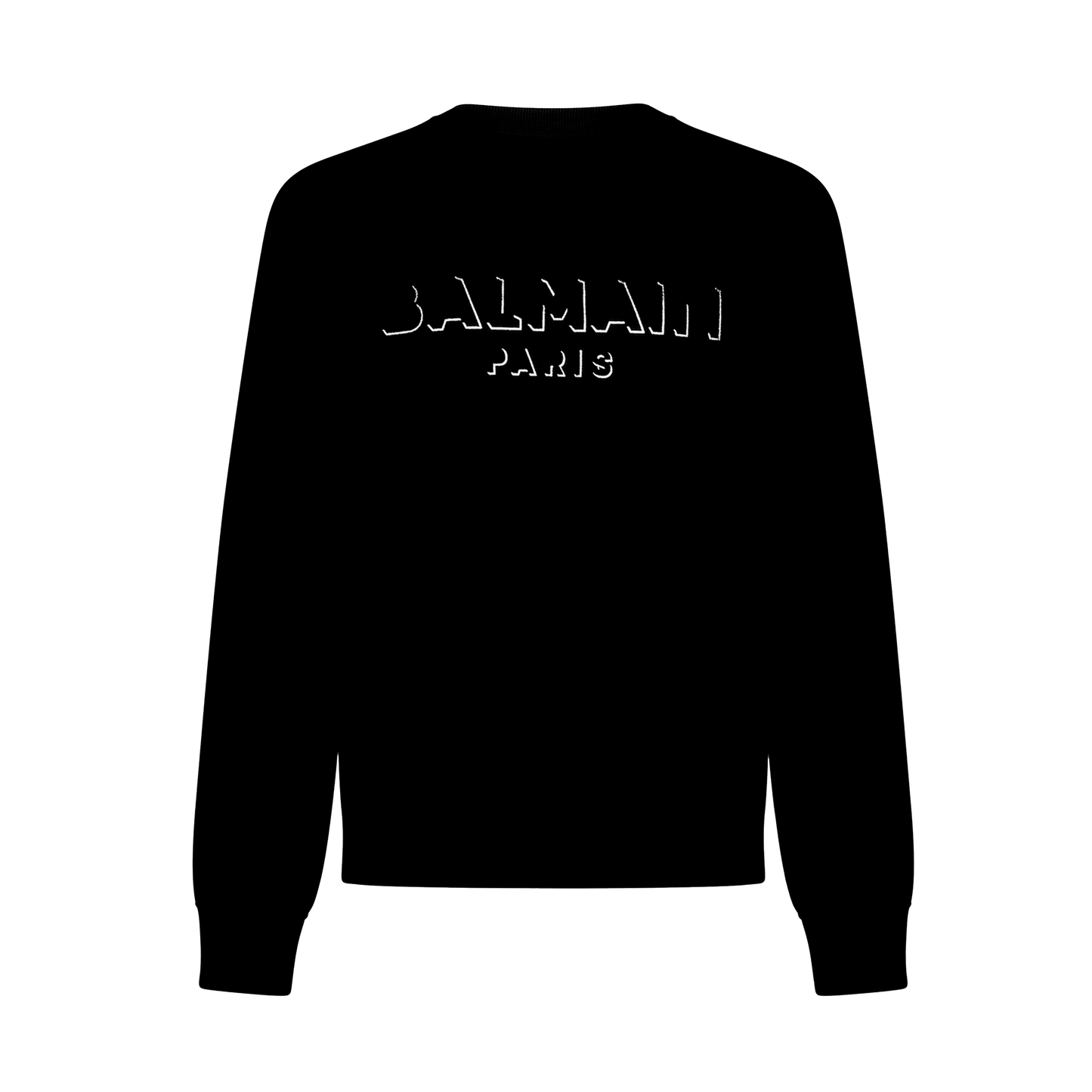 Buzo Negro Balmain Flock & Foil