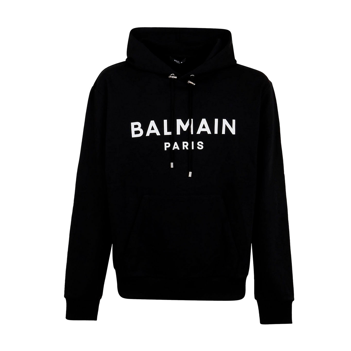 Buzo Tipo Hoodie Negro Balmain Paris Logo