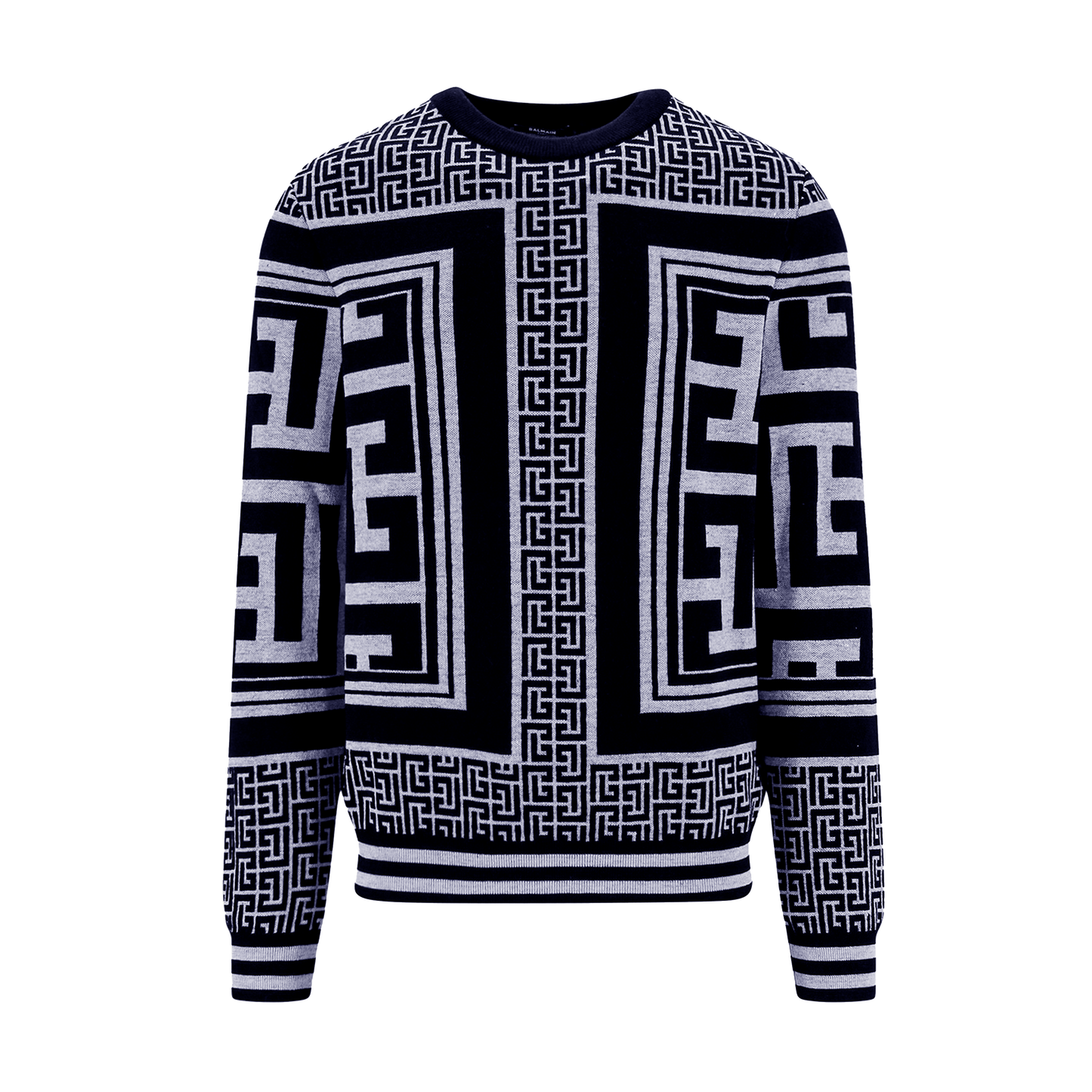 Buzo Negro Balmain Maxi Monigram